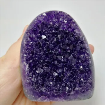 1 buc 260-1000g tog calitate hote uruguary ametist violet închis cluster natural geode de ametist chakra cristal decor