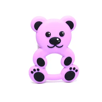 1 buc 5 Culori Desene animate Ursul Copil jucării Teether Silicon Dentitie Jucarii Mesteca Farmece Sugari DIY Colier Pandantiv BPA Free Copilul Teether