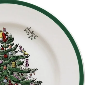 1 buc 8 INCH Pomul de Crăciun din Ceramică Placă de mic Dejun în carne de Vită Preparate Farfurie de Desert Gustare de Fructe Placă Simplă Creative Placa