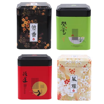 1 BUC Bucătărie Chineză Cutie de Ceai de Cafea Borcan de Stocare Titular Bomboane Bomboane Cutii Teaware Sac de Ceai Caddies Containere de Staniu Cutie de Depozitare