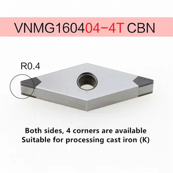 1 BUC CBN VNMG160404 VNMG160408 4T Cubi de nitrură de bor Insertii de Cotitură Instrument Strung CNC Cutter Instrumente de Tăiere Pentru Oțel și Fontă