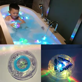 1 buc Copii de Schimbare de Culoare Strălucire Cadă de Duș Plutitoare Jucarie Baie de Lumină LED Jucării Bucurați-vă de Plăcere Baie pentru copii