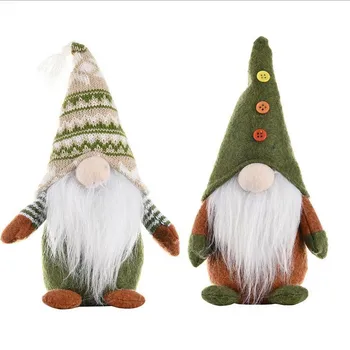 1 BUC de Crăciun Acasă Mobilier de Ziua de nastere Cadouri Pentru Vacanță de Familie Decor de Pădure fără Chip Bătrân Tricotate Pălărie în Picioare Figura