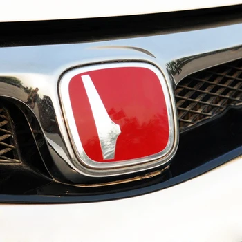1 buc Grila Fata H Logo-Tapiterie Portbagaj Auto 3D Emblema Autocolante Pentru Honda Civic Pilot de Jazz Acord Oraș CRV se POTRIVESC HRV Dotari