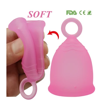 1 buc Inel Cupa cupa menstruala Grad Medicale reutilizabile din silicon cupa de Igienă Feminină copa Doamna Ceașcă de îngrijire a sănătății cupa menstruala