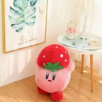 1 BUC Japonia Anime Star Kirby Papusa de Plus de Dormit Perna de Desene animate de Căpșuni de Dragoste în Stil Kirby Umplute, Jucării de Pluș pentru Copii Fata de Cadou