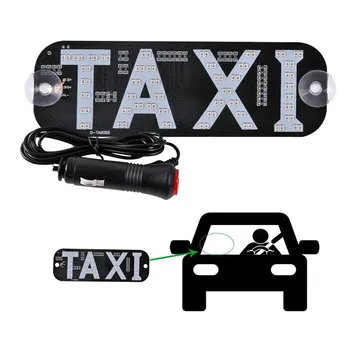1 Buc LED de Taxi Afișare Indicator de Semnal Lumini Parbriz Lampa Semnal de Lumină Taxi Lampă de semnalizare cu Bricheta, Comutator