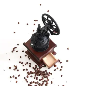 1 BUC Manual din Lemn Rasnita de Cafea Manivela Filtru de Cafea, Bucătărie Acasă Instrument de Birou Hand Made Manual de Cafea Grinde Roata Morii Instrument