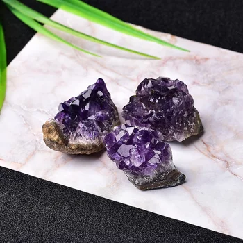 1 BUC Naturale Ametist Cluster de Cristal de Cuart Brut de Cristale de Vindecare Decor de Piatră de Ornament Violet FengShui Energie Piatră Minerală