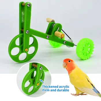 1 BUC Papagal Amuzant Jucărie Bicicleta Pasăre de Formare Consumabile Păsări de Formare Jucarie Papagal de Formare elemente de Recuzită Interesante Papagal de Jucarie Pentru Parro