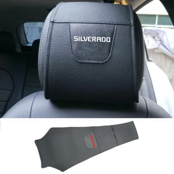 1 buc Pentru Chevrolet Silverado Auto Tetiera Protector Coperta din Piele Pu Auto Tetiera Acoperi Accesorii Auto