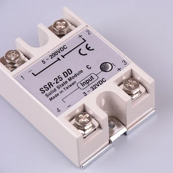 1 buc SSR-25DD 25A Control AC DC Relais 3-32VDC A 5-60VDC RSS 25AA Solid state Relay