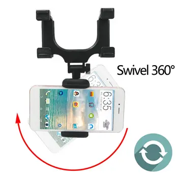 1 BUC Telefon Auto Suport Auto Oglinda Retrovizoare de Montare Suport de Telefon la 360 de Grade pentru IPhone Samsung GPS Stand Universal