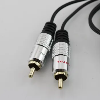1 buc Twin Premium 2 RCA Phono Plug de sex Masculin La 2x RCA Phono Plug de sex Masculin Audio OFC Cablu Adaptor Pentru Ipod MP3 1m 3ft