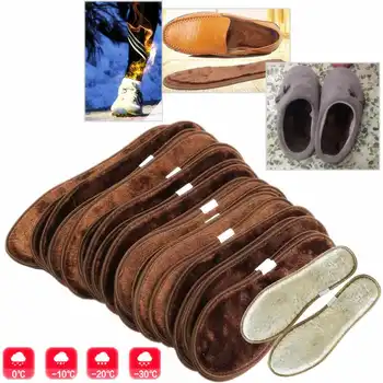 1 Pereche De Lână Tălpi Groase Oi Cașmir De Iarnă Branț De Înaltă Calitate Picior Mai Cald Respirabil Pantofi Tălpi Interioare Încălzite Unisex Tălpi
