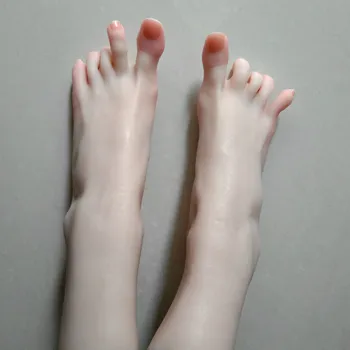 1 pereche fete sexy piciorul picioarele dulce degetele de la picioare model de Albire a pielii de înaltă glezna flexibil de acțiune