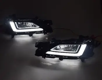 1 Pereche Pentru Hyundai Tucson 2019 Lampa de Ceață Acoperă Accesorii Auto 12V cu LED Daytime Running Light lumina Zilei