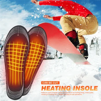1 Pereche USB Încălzit Tălpi de Pantofi Picioarele Calde Ciorap Pad Mat Picior Electrice de Încălzire Pad Sport în aer liber, Încălzire Tălpi interioare de Iarnă Caldă