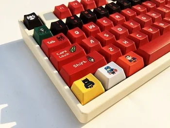 1 set 60/87/104 cheile de Super-Erou PBT Sublimare Taste tastatură mecanică Tasta caps pentru MX comutator