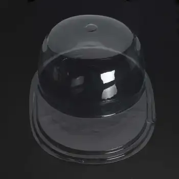 1 set de acril transparent capac pălărie protector minge de bază capac display cabinet suport