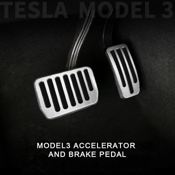 1 Set de Frână Acoperi Accelerator Capac Suport pentru picioare Non-alunecare de Frână, de Accelerație Suport pentru picioare Foot Pedala de Acoperire pentru Tesla Model 3 Accesorii