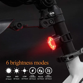 1 Set LED Biciclete Lumina 800LM MTB Biciclete Rutier Față Și Spate Lumini USB Reîncărcabilă Ciclism Capul de Iluminat Lampa spate Avertizează Intermitent