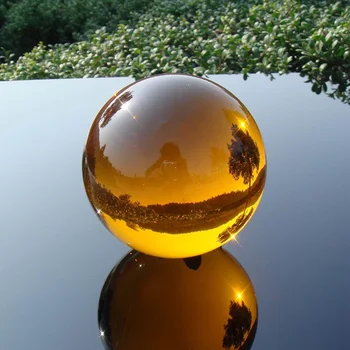 1 set/lot 30 mm-100mm Amber Crystal Ball Sfera de Cristal de Vindecare cu Balonul Rotund Pentru Acasă Decorare Feng Shui Bile