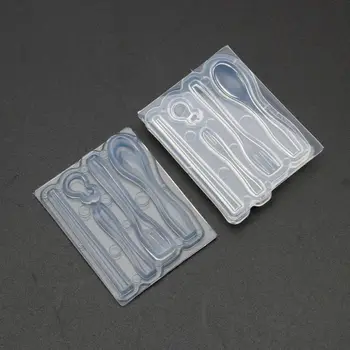 1 Set Mini Betisoarele Linguri Furculițe Rășină de Silicon Mucegai Rășină Epoxidică Bijuterii Instrumente X4YA