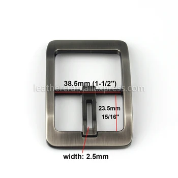 1 x 40mm Moda de Metal Periat Barbati Catarama Bar Centru Singură Cataramă de Pin Pielărie curea Curea Chingi 1-1/2