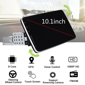 10.1 inch Android 9.1 Masina Radio Stereo Multimedia Player Video 1+16G 4G/WIFI GPS Auto Navigatie Rotație de 360 de Grade Universal