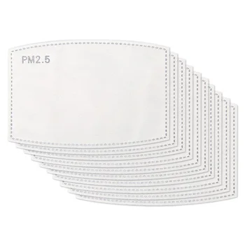 10-100 BUC PM2.5 Masca de Hârtie de Filtru Anti Ceata Gura Masca de Fata Anti pm 2,5 Mască de Praf, Filtru de Carbon activ