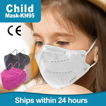 10-100buc kn95 ffp2 mascarillas masca de fata pentru copii ffp2mask ce protecție maske kn95 ffp2 reutilizabile masca copil, negra alb