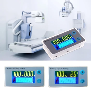 10-100V Universal Capacitate Acumulator Voltmetru Tester LCD Auto Plumb-acid Indicator L4MB