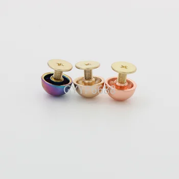 10-30-100buc 6 culori curcubeu 8*10mm aliaj de ciuperci de unghii pentru decor geantă de moda capse nituri pungă decor hardware