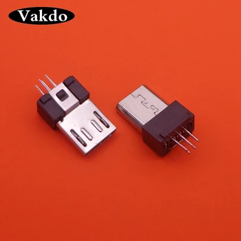 10-300pcs/lot MINI Micro USB de tip B Mascul jack 5p 5 pin jack mufa soclu conector 5pin socket portul de încărcare înlocuire