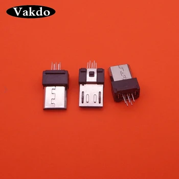 10-300pcs/lot MINI Micro USB de tip B Mascul jack 5p 5 pin jack mufa soclu conector 5pin socket portul de încărcare înlocuire