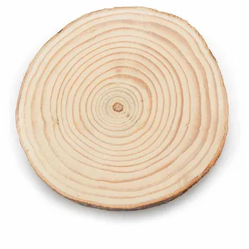10-30buc Natura Pin Chip de Lemn Lustruit de Bază Handmake Ambarcațiuni Cu TreeBark Jurnal de Discuri Meserii DIY Nunta Petrecere Pictura 4-9cm