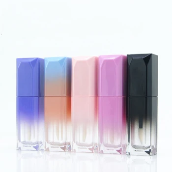 10-50pcs 5ML Gol Lipgloss Tub Pătrat Multicolor gradient de buze blam Lip Glaze Tuburi de Ambalare Cosmetice Luciu de Buze tub Container