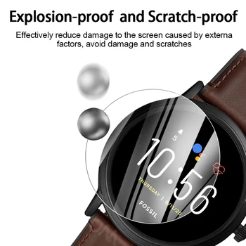 10 Buc 9H Premium din Sticla Temperata Pentru Fosili Gen 5 Smartwatch Ecran Protector de Film de Accesorii