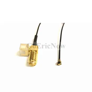 10 buc Cablu de Extensie SMA Female Unghi Drept PCB Montare Ufl IPX IPEX Conector Cablu Coadă 6cm