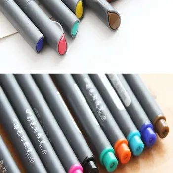 10 BUC/Lot de linie foarte fină de culoare anula stilou marca de stilou stilou desen animat de design publicitar culori de apă pen papetărie