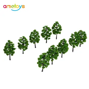 10 Buc Model Copaci Arhitectural Model De Cale Ferată Layout Grădină Peisaj Peisaj Miniaturi Model Consumabile Kit De Constructii Jucarii