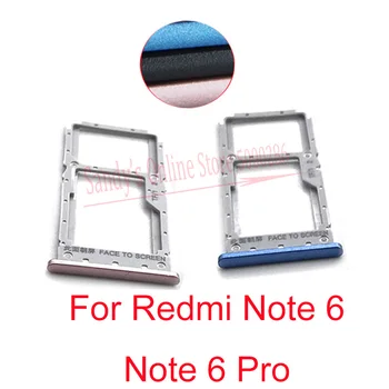 10 BUC Nouă Cartelă Sim Tray Slot Cititor de Suport Pentru Xiaomi Mi Redmi Note 6 / Nota 6 Pro Sim Tava Cartelei Adaptor