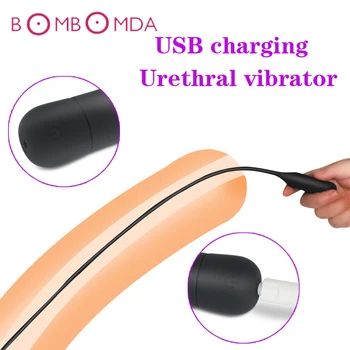 10 Frecvența Cateter Vibrator Penis Plug Jucarii Sexuale pentru Barbati, punctul G Stimulator Uretral Dilatatoare de Inserție Uretral Plug Jucărie pentru Adulți