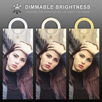 10 Inch Pliabil Inel de Lumină LED-uri Selfie Estompat Inel de Lampa cu 167 cm Stativ Extensibil pentru YouTube Tik Tok Instagram Live
