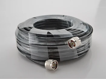 10 Metri Negru RG6 Cablu Coaxial N Bărbat N Conector de sex Masculin Pierderi Reduse Cablu Coaxial Conecta cu Antena si Amplificator de Semnal