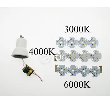 10 Pack Estompat Super-Luminos Mini 3W GU10 MR11 LED Bec AC85-265V 35mm Spoturi Led 3000K/4000K/6000K lampă cu LED-uri SMD 2835