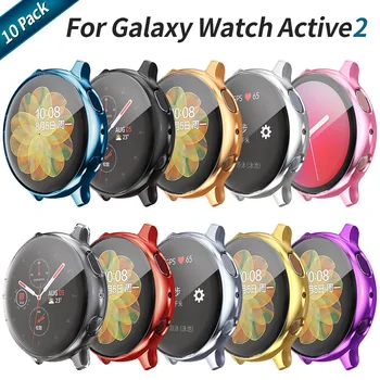 10 Pack Moale Ecran Protector de Acoperire pentru Samsung Galaxy Watch Active 2 Caz 44mm 40mm Active2 Subțire TPU Spoiler Lumină Accesorii
