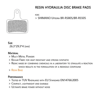 10 Perechi de Semi - Metalice biciclete DISC de FRANA pentru SHIMANO Ultegra R9170 R8070 R7070 RS805 RS505 XTR M9100 / K02S ÎNLOCUIRE