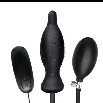 10 Viteza Vibrator Din Silicon Gonflabil Anal Plug Dilatator De Prostata Vaginal Masaj Anus Dildo-Uri Pompa Masturbator Jucării Sexuale Pentru Femei